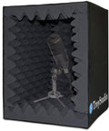 Portable Vocal Booth Foldable Microphone Isolation Shield For Home Studio Recording Thick Acoustic Foam Echo Absorption