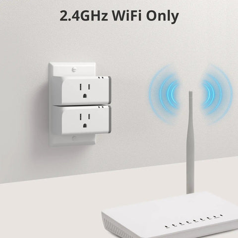 WiFi Smart Plug With Energy Monitoring 15A 2 Pack ETL Certified Works With Alexa And Google Home IFTTT 2.4 GHz WiFi Only