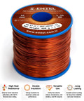 16 AWG Enameled Copper Wire For Motors And Transformers 1 Lb Spool 129 Feet 99.9 Percent Pure Copper Magnetic Coil Wire Double Insulated High Temperature 220C Thermal Class Ideal For Windings And Electroculture Gardening