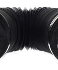 4 Inch Flexible PVC Reinforced Aluminum Dryer Duct 10 Feet For Front Load And Top Load Dryers Black PVC Outer Layer