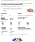 Technical data sheet for Cerium Oxide Glass Polishing Kit with details on composition and properties of cerium oxide powder.