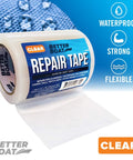 Heavy Duty Clear Patch Tape For Fabric And Vinyl 30 Ft Long 3 In Wide Peel And Stick No Fuss Quick Fix Weatherproof Repair Tape
