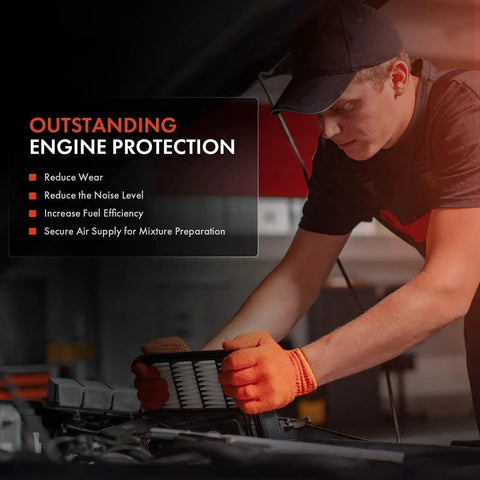 Mechanic installing Porsche Engine Air Filter For Macan And Panamera Keeps Your Ride Breathing Clean Fits 2.0L 2.9L 3.0L 3.6L 4.0L V6 V8 Engines Replacement 95B129620 2015 2016 2017 2018 2019 2020 2021 2022 2023 2024 Macan Panamera
