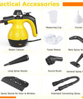 Heavy Duty Handheld Steam Cleaner 1050W Portable Household Steamer with essential accessories for versatile cleaning tasks.