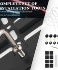 No Drill Front License Plate Frame Mount For Cars Universal License Plate Bracket With Screws Easy Install Tools