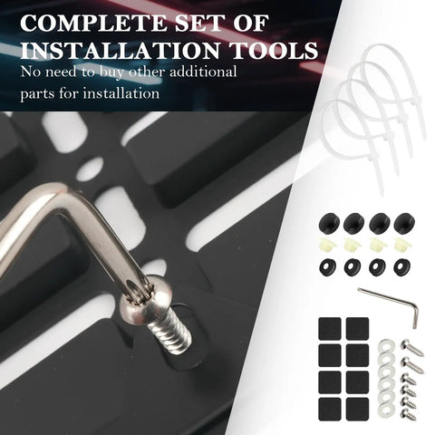 No Drill Front License Plate Frame Mount For Cars Universal License Plate Bracket With Screws Easy Install Tools