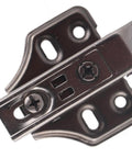 Silent Wardrobe Hinge Hydraulic Soft Close Adjustable Aircraft Base for aluminum glass cabinet doors, cold rolled steel.