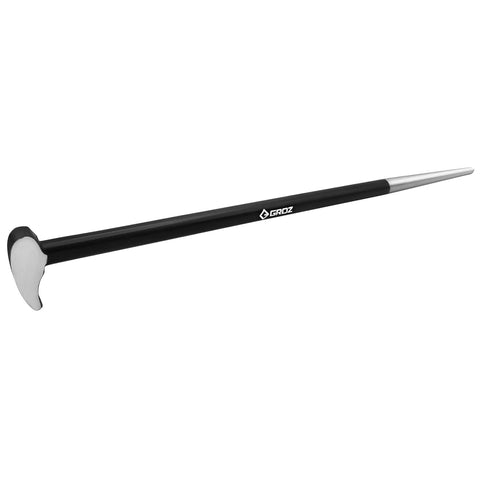 20 Inch Roll Head Pry Bar Heavy Duty Prying Tool Made From Chrome Vanadium Steel Forged Construction For Automotive Alignment