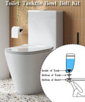 Premium Stainless Steel Toilet Seat Screws And Heavy Duty Bolts With Waterproof Rubber Gaskets For Universal Easy Install No Sweat Hardware Kits Built Tough To Fix Bathroom Leaks Fast in a modern bathroom setting.