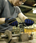 Person using Do It Yourself Drill And Tap Set For Quick Metal Threads With Quarter Inch 20 NC Tap And Thirteen Sixty Fourth Inch Drill Bit in workshop