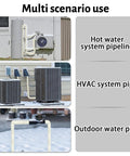 Heavy Duty 3 Layer Pipe Insulation Cover For Outdoor AC Lines in various HVAC settings