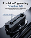 Solid Heavy Duty Door Dampers For Hyundai Tucson Hybrid 2022 To 2025 showing precision grooves for secure dual-hole fitting.