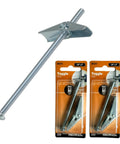 2 Pack Heavy Duty Drywall Anchors Screws Toggle Bolts Wing Nuts Set For Hollow Walls Hanging Lamps And Heavy Items One Quarter Inch By Three Inches Long Ninety Pounds Capacity