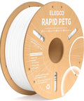 Rapid PETG 1.75mm white filament, 1kg spool for lightning fast 30 to 600mm per sec 3D printing, on a cardboard reel