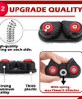 3 Pack Kayak Cam Cleats Aluminum Rope Cleats for Boats with lines up to 5 eighths inch, close-up of cleats with springs and aluminum alloy