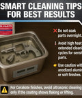 Heavy Duty Ultrasonic Gun Cleaning Fluid One Gallon Pro Strength Mixes Into Eight Gallons in ultrasonic cleaner with firearm.