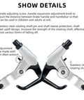 Universal 22mm Bike Brake Levers Set For Road Mountain BMX And Hybrid Bikes Aluminum Handbrake Levers 1 Pair Silver