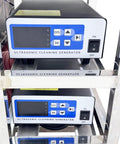 Techtongda 61L Industrial Ultrasonic Cleaner Machine With Triple Tank System control panel showing ultrasonic cleaning settings.