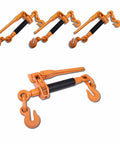 Heavy Duty Ratchet Binder 4 Pack Folding Handle Load Binder For 5/16 And 3/8 Grade 70 Chain, 7100 Lbs Working Load Limit