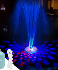 Floating Pool Fountain With Underwater Light Show And Anchor, Two Spray Modes, Colorful Night Water Display for Pools at Night