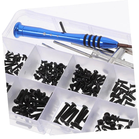 RC Car Screw Kit With Fasteners And Gasket Pro Grade Repair Tools Set For Remote Control Cars, Metric Screw Assortment