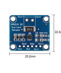 Set Of Four I2C Bi Directional Current And Power Sensor Breakout Boards For 3 To 5V Projects With Plug And Play Easy I2C Interface And High Accuracy Power Monitoring Module, front view