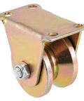 2 Inch V Groove Wheel Set 10 Pcs Beefy Heavy Duty 1045 Steel Sliding Gate Rollers With V Shaped Bracket Built To Last Bearing Pulleys
