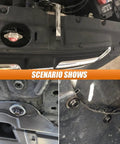Badass Garage Ready Heavy Duty Auto Bumper Fender Liner Push Clip U Nut Bolt Fastener Rivet Repair Kit 35 Piece Engine Splash Shield Guard Hardware Set installed under the hood.