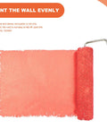 No Sweat Pro Level Mini Paint Roller Brush Kit For Detail Trimming Door Frames Baseboards And Walls Super Smooth Finish showing paint application