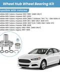 Rear Wheel Hub Bearing Assembly For Subaru Impreza Forester And Legacy 1993-2008 AWD Only, OEM Grade Wheel Bearing Kit