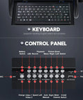 Built Tough 50M Pipe Inspection Camera control panel and keyboard for user interface and operation settings.