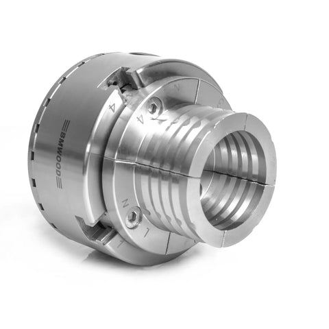 Hella Secure Ripple Deep Grip Replacement Jaws For Wood Lathe Chucks NCK Series, metal design, ideal for woodturning tasks.