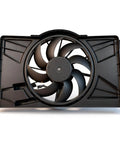 Slick Engine Cooling Fan Assembly For Ford Focus 2012 2018 Two Point Zero Liter Inline Four with black plastic housing.
