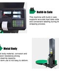 Heavy Duty Industrial Pallet Wrapping Machine With Automatic Turntable And Digital Scale For Warehouse Shipping display controls and metal body