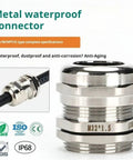 Rugged Stainless Steel Cable Gland Set Ten Pieces For 1 To 14mm Wires Waterproof Metal Connector M14 Outdoor Grade No Fuss Seal