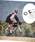 Heavy Duty CNC Machined Disc Brake Set For Mountain And Road Bikes Boasting Hollow Draining Design on a cyclist's bike.