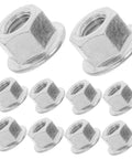 Must Have 15 Pc Chainsaw Bar Accessories Kit With Guide Nut Rivnut Tool Set For Easy Cordless Drill Installation And Stable Saw Guide Bar Secure Mounting On All Models silver nuts