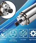 CNC Spindle Motor Kit One Point Five Kilowatt 220V Air Cooled Spindle With VFD Inverter 400Hz 24000RPM ER11 Collet Set