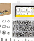 Heavy Duty 304 Stainless Steel Flange Bolts And Nuts Kit For Furniture, Corrosion Resistant Fasteners with organizer box