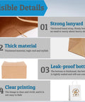 Visible details of Custom Logo Gift Bags Kraft Paper With Handles Set Of 100 Double Sided Color Printing In Six Color Options Three Sizes
