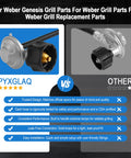 Upgraded Propane Hose And Regulator Kit For Genesis 300 And Summit 400 And 600 Series Grills Leak Free Safe Connection With Precise Gas Flow Easy Install Durable Regulator And Hose For Genesis And Summit Grills versus generic kit, visual comparison showing features and benefits.