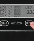 Close-up of LCD display and buttons on Coin Sorter And Counter Machine For Pennies Nickels Dimes Quarters With LCD Display