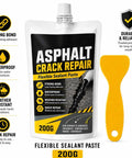 Heavy Duty Concrete Crack Filler Zero Hassle Quick Dry Sealer For Driveways And Patios Waterproof High Elasticity Patch Repair Kit label with sealant applicator
