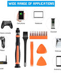 Wide range of applications for 10 In 1 Interchangeable Magnetic Torx Screwdriver Set With Magnetic Handle And 10 Bits T2 T3 T4 T5 T6 T7 T8 T9 T10 T15 For Phones Mac Computers Xbox PS4 Includes Spudger Cleaning Brush And Triangular Spudger