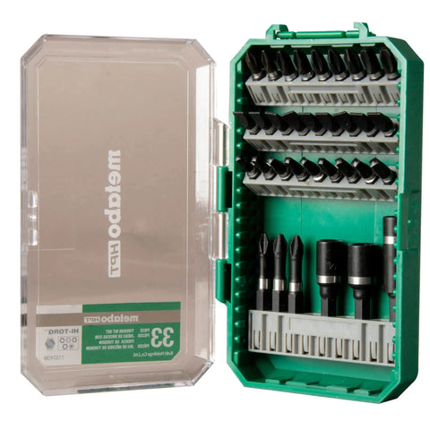 33 Piece Impact Driver Bit Set With S2 Alloy For Heavy Duty Use CNC Machined For Exact Fit To Reduce Cam Out Impact Rated Torsion Bits Deliver Maximum Durability For Any Project in plastic case
