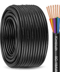 Solid Copper 18 Gauge 9 Conductor Sprinkler Wire 100 Feet Heavy Duty With UV Resistant PVC Jacket For Underground Irrigation Systems