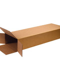 Side Loading Boxes With Full Overlap Flaps Kraft Corrugated 18 Inch By 6 Inch By 45 Inch Pack Of 5 For Frames Mirrors And Flat Goods Reusable And Recyclable