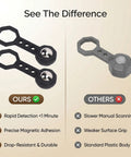 Aolidsive 2 Pcs Magnetic Stud Finder Portable Handheld Wall Stud Detector side-by-side comparison with durable design features.