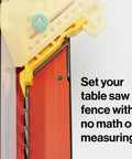 FitFinder Upgrade Kit With Precision Center Finder And Dimension Transfer Tool includes setup of table saw fence with precise clamp.