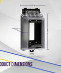 Extra Duty Outdoor Outlet Cover For In Use Weatherproof Decorator GFCI Receptacle Enclosure With Clear Cover 1 Gang